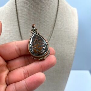 Vintage "Merry Christmas From Heaven" Locket Necklace "I Am With You Always"